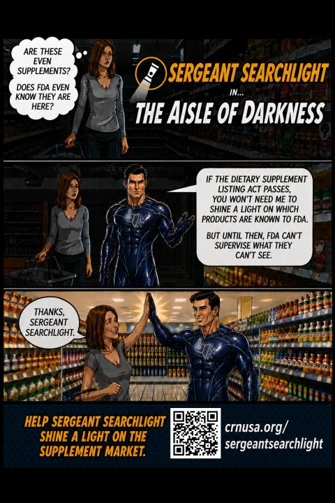 Sergeant Searchlight Episode 1 comic strip: The Aisle of Darkness