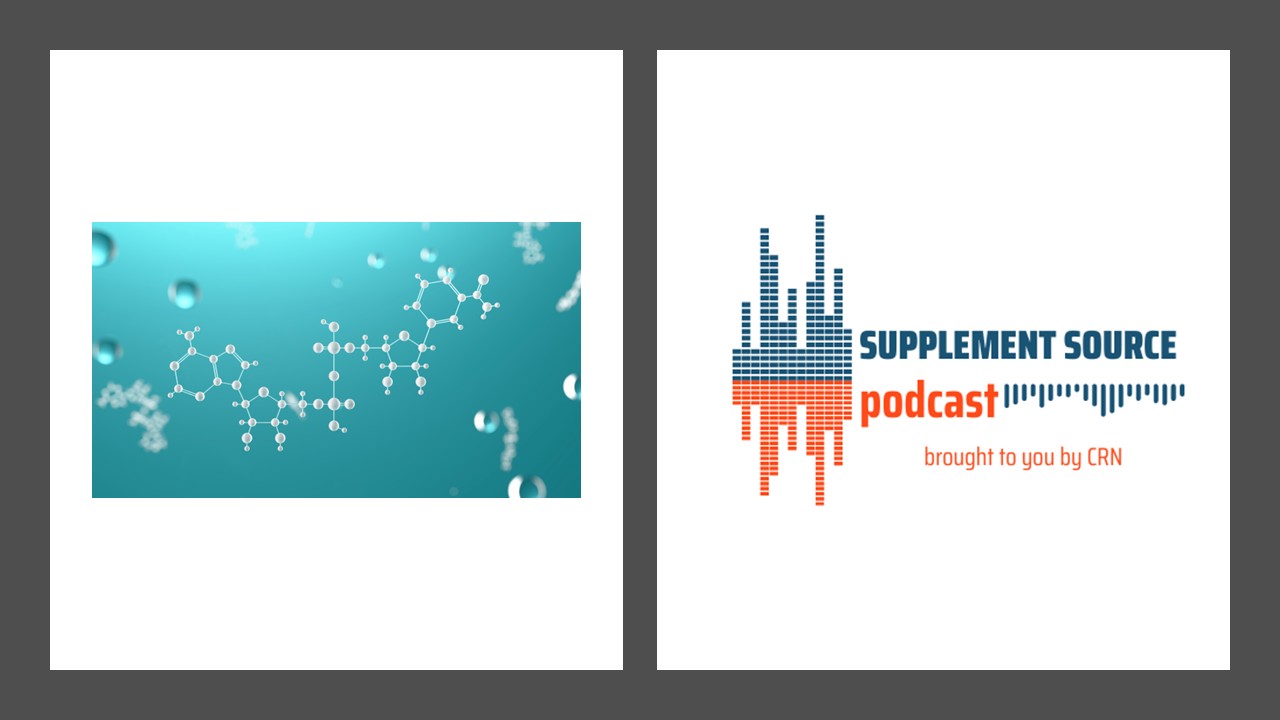 NAD molecule + podcast graphic